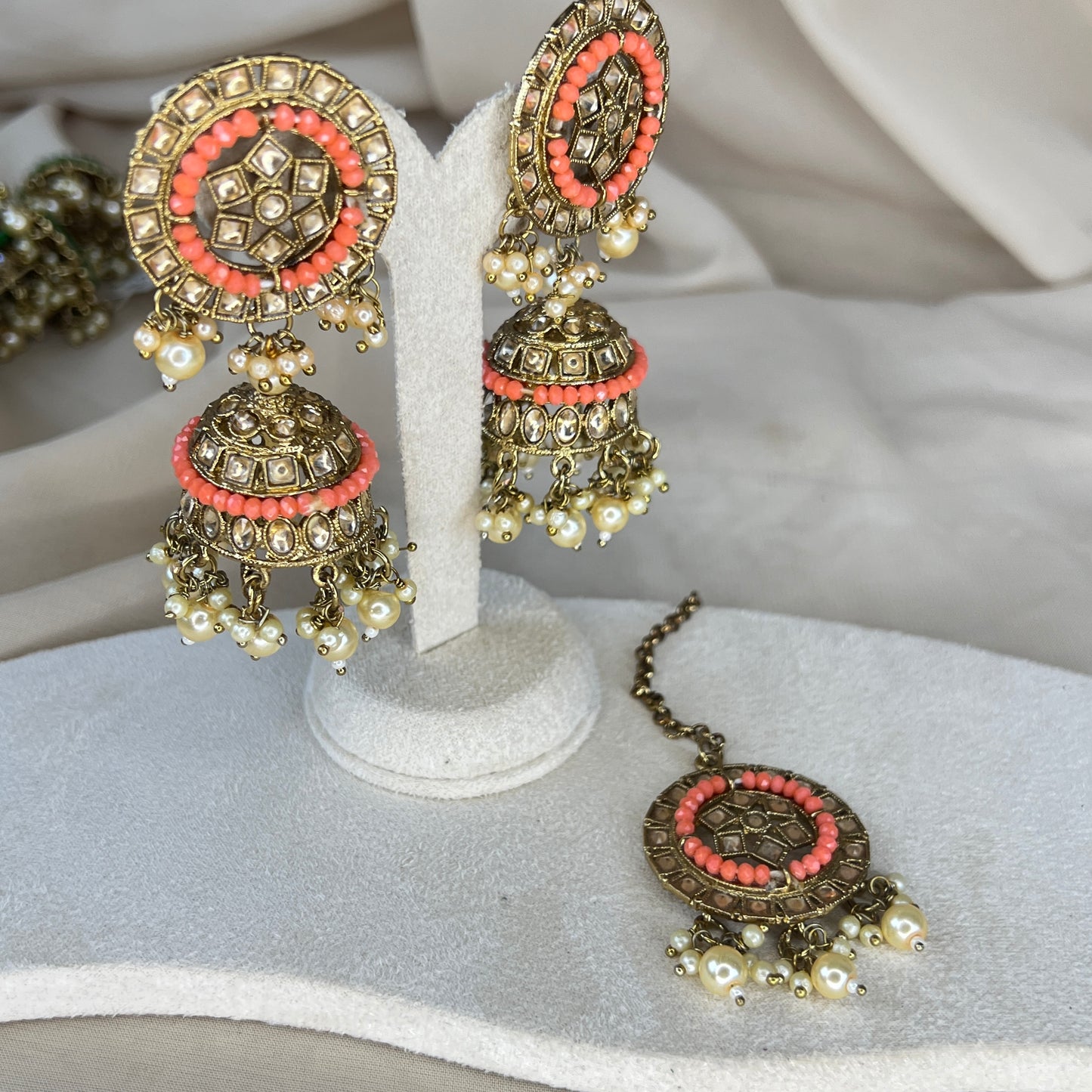 Jhumka Earring and Tikka Set