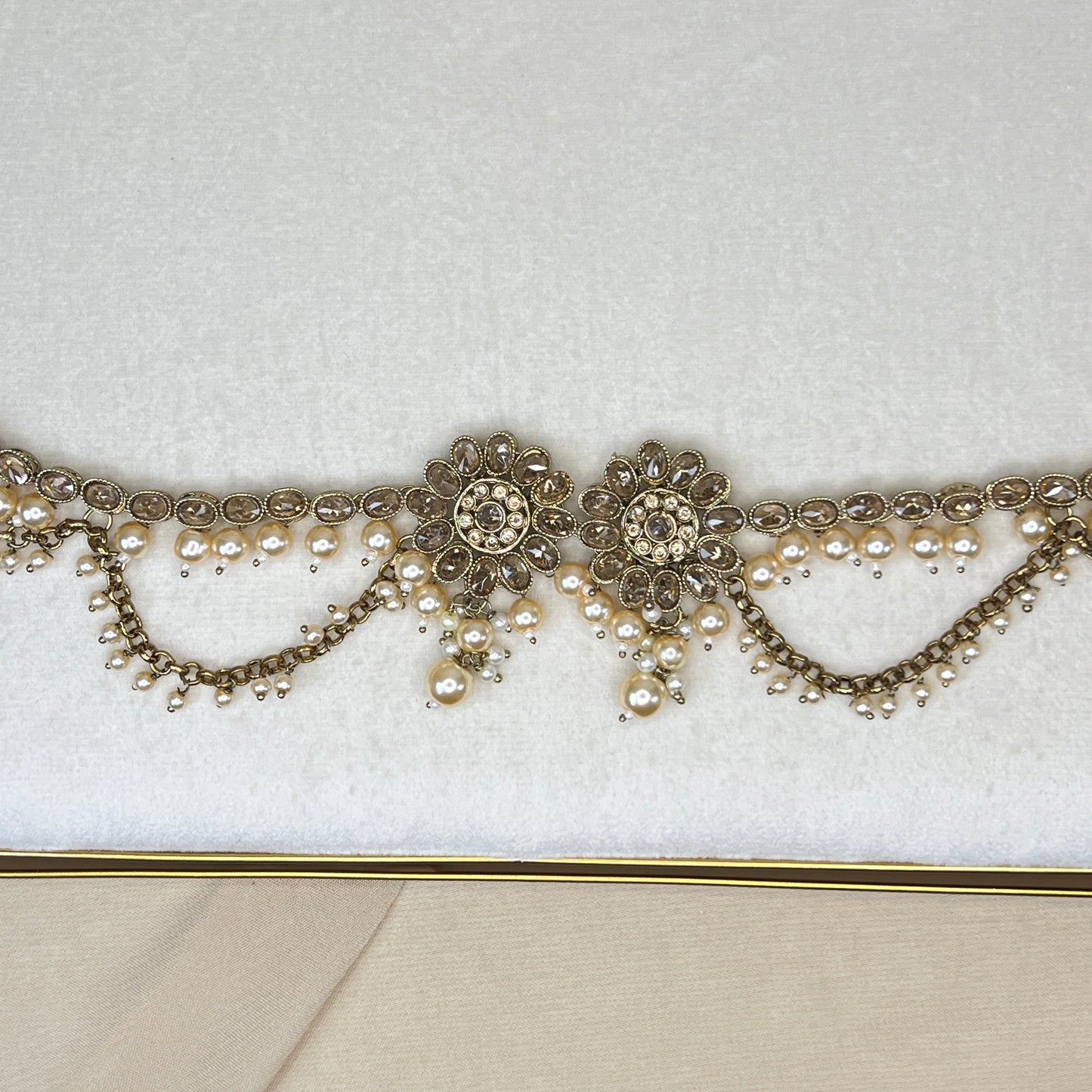 Flower Pearl Hip Chain | Waist Chain | Kamarbandh | Kamar Patta