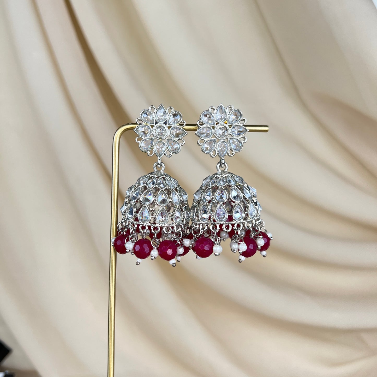 Polki Jhumka Earrings
