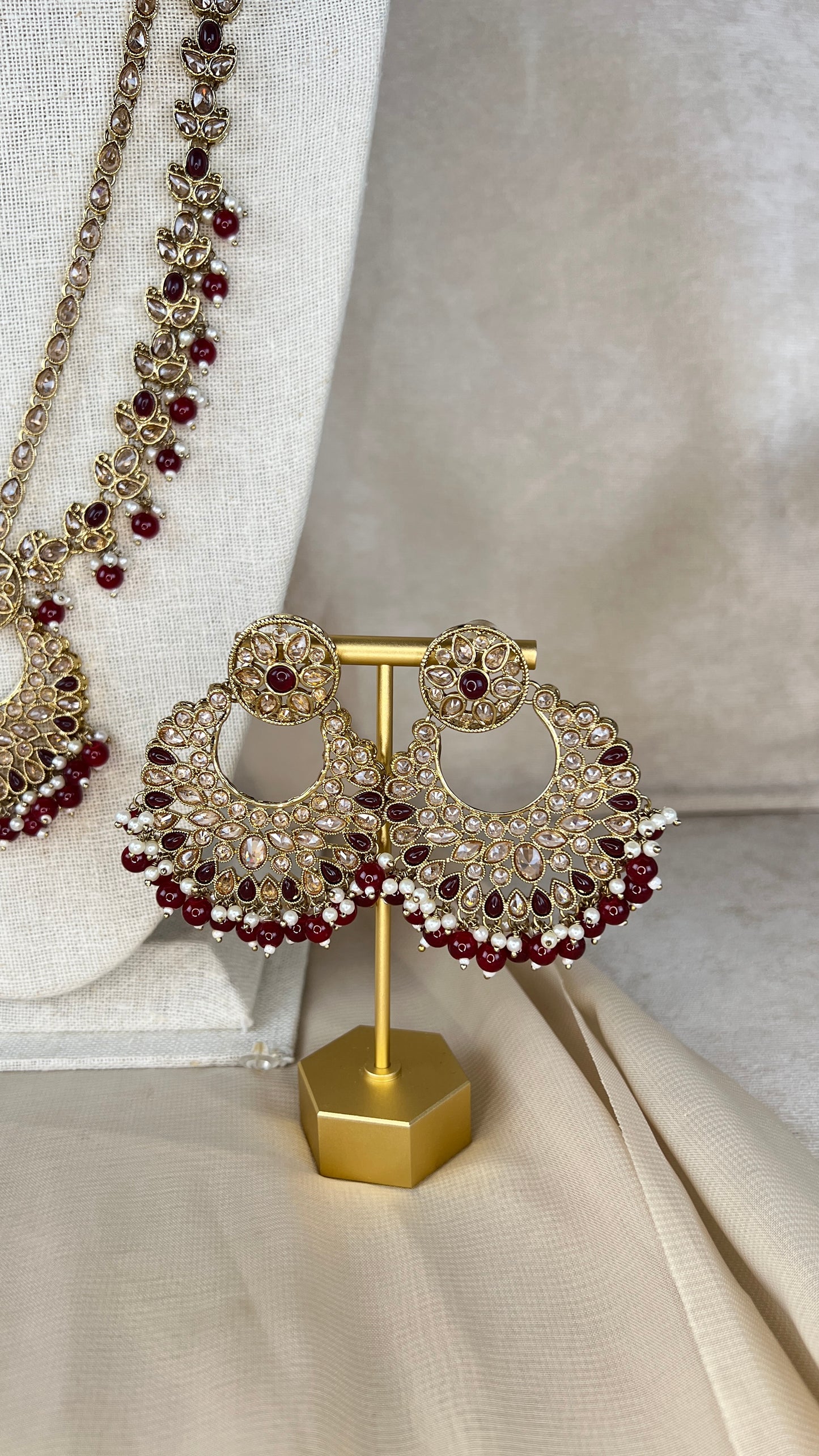 Polki Rani Haar | Mala | Long Necklace Set
