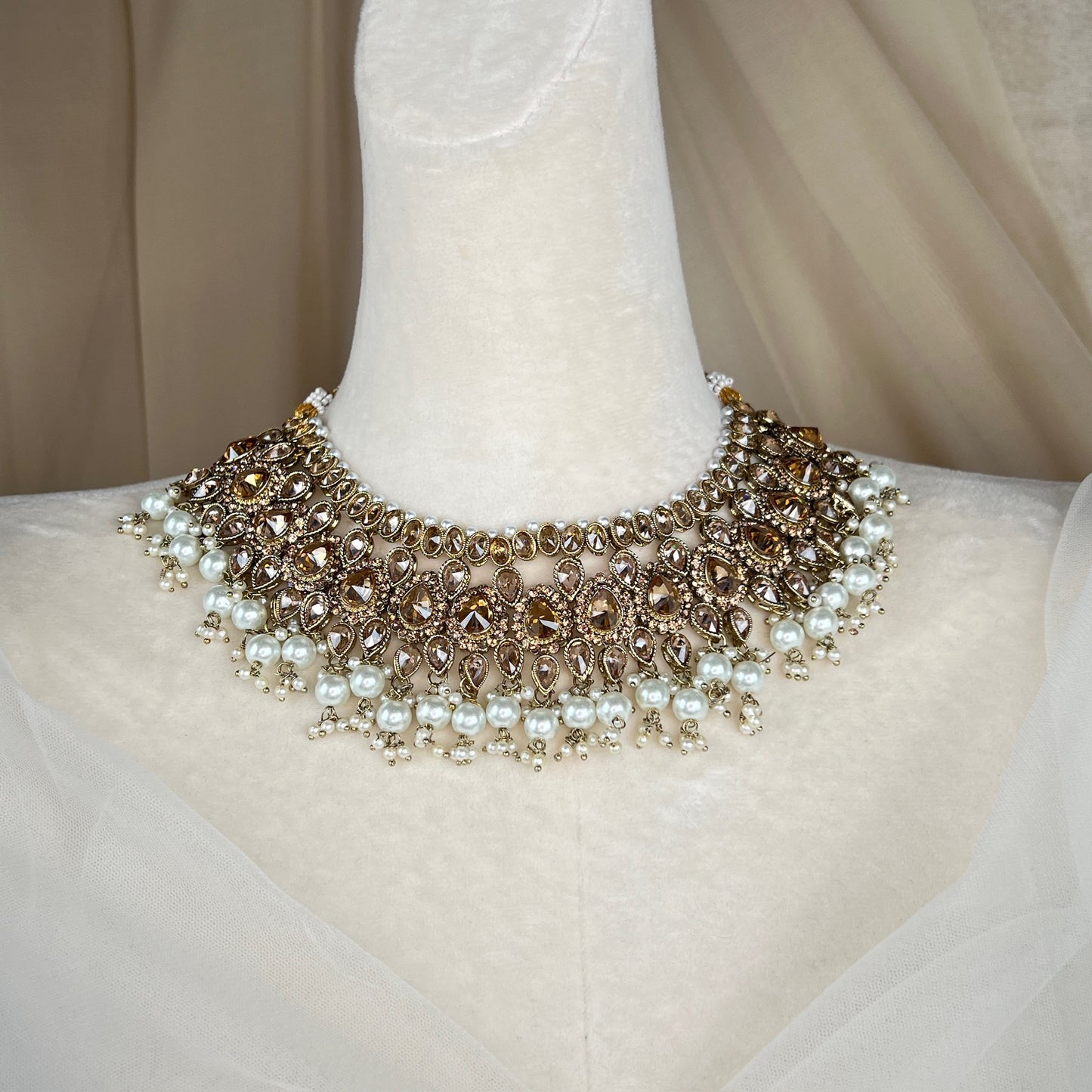 Polki Semi Bridal Choker Set