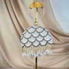Pearl Round Clutch with bangle handle