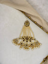Gold Pearl Side Tikka Headpiece | Jhoomar | Japta | Passa