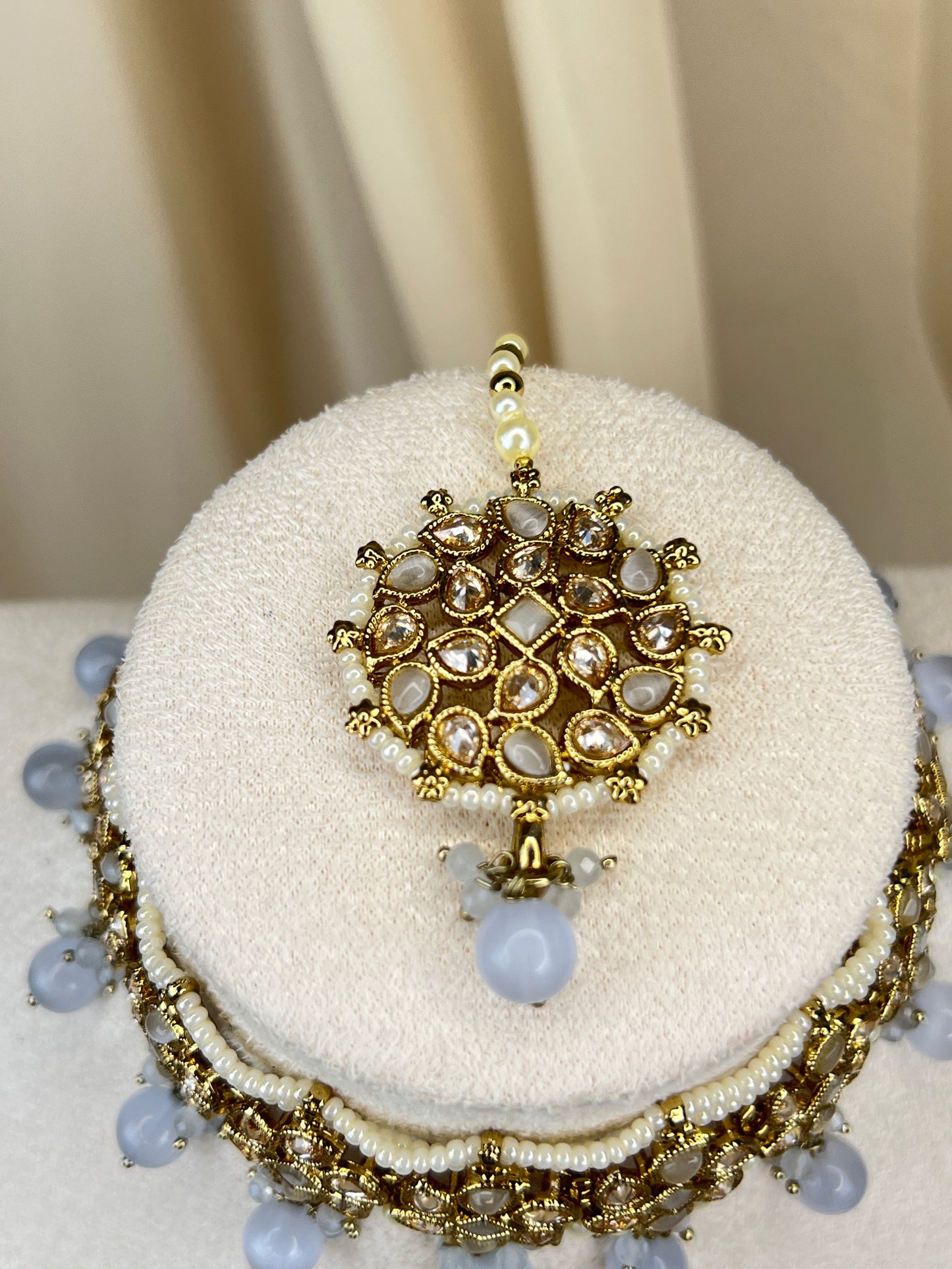 Polki Pearl Choker Set