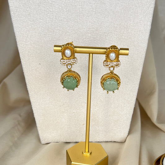 Multicolor Kundan Choker w/Earrings