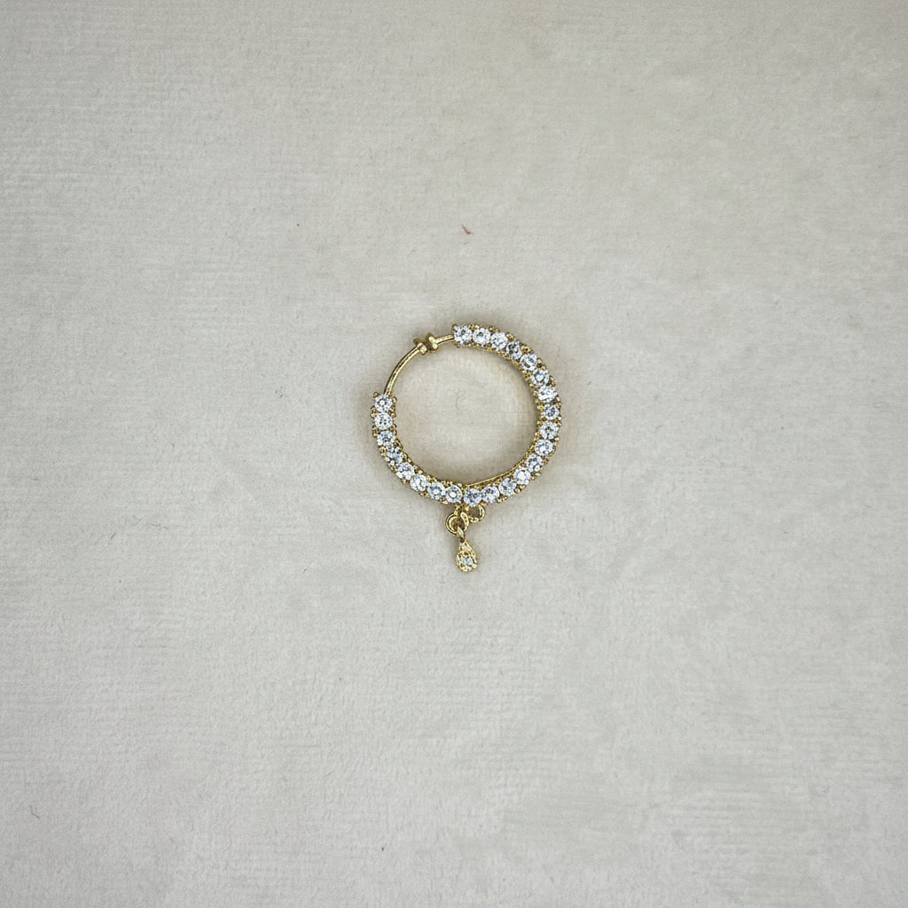 American DIamond Hoop Clip On Nose Ring | Naath