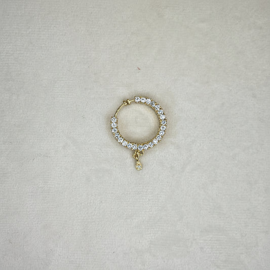 American DIamond Hoop Clip On Nose Ring | Naath