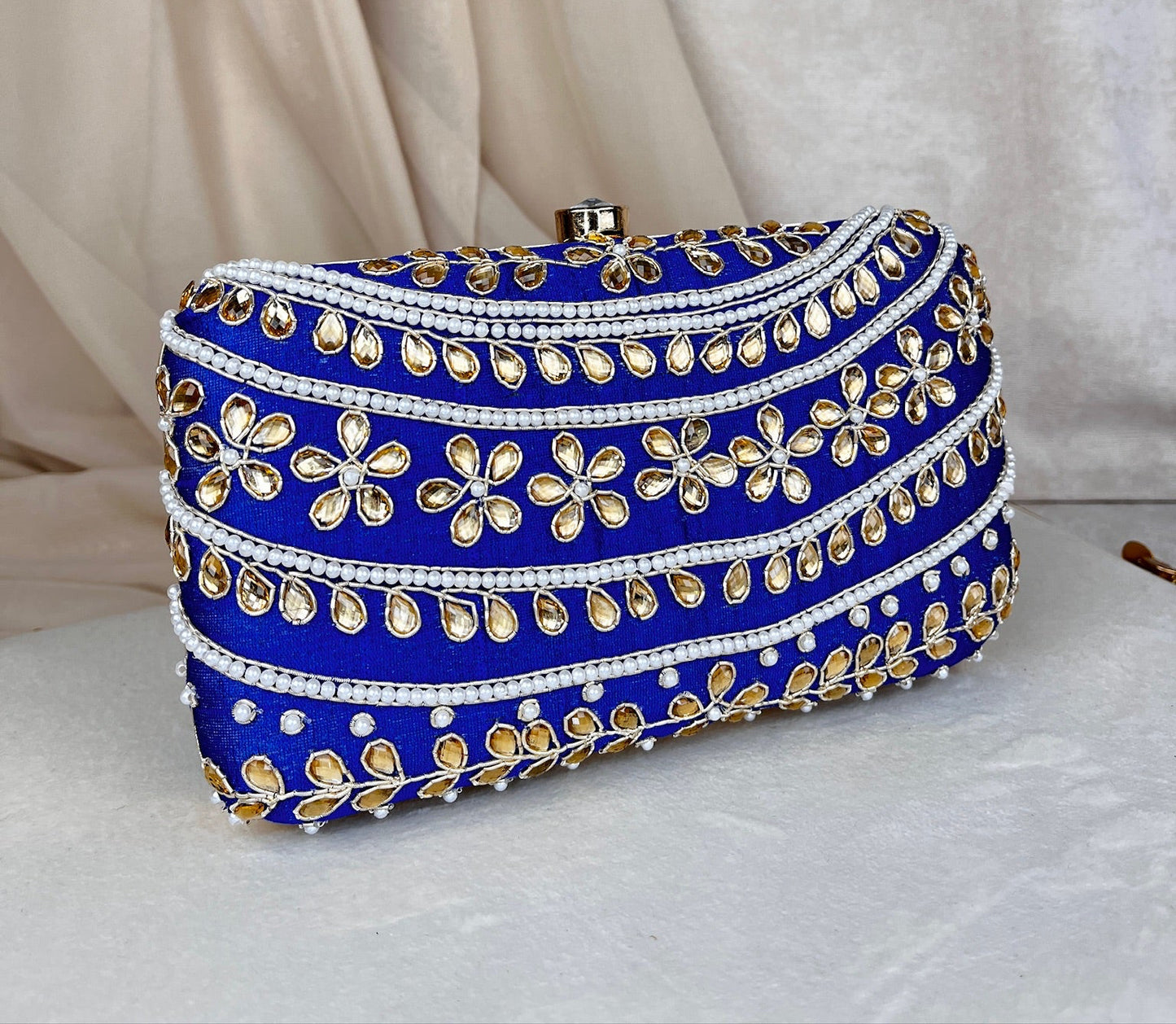 Embroidered Rectangle Clutch
