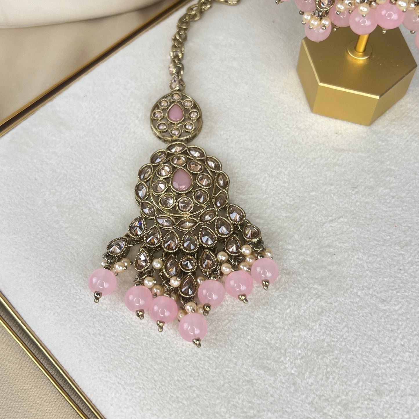 Large Semi Bridal Choker Bib Set