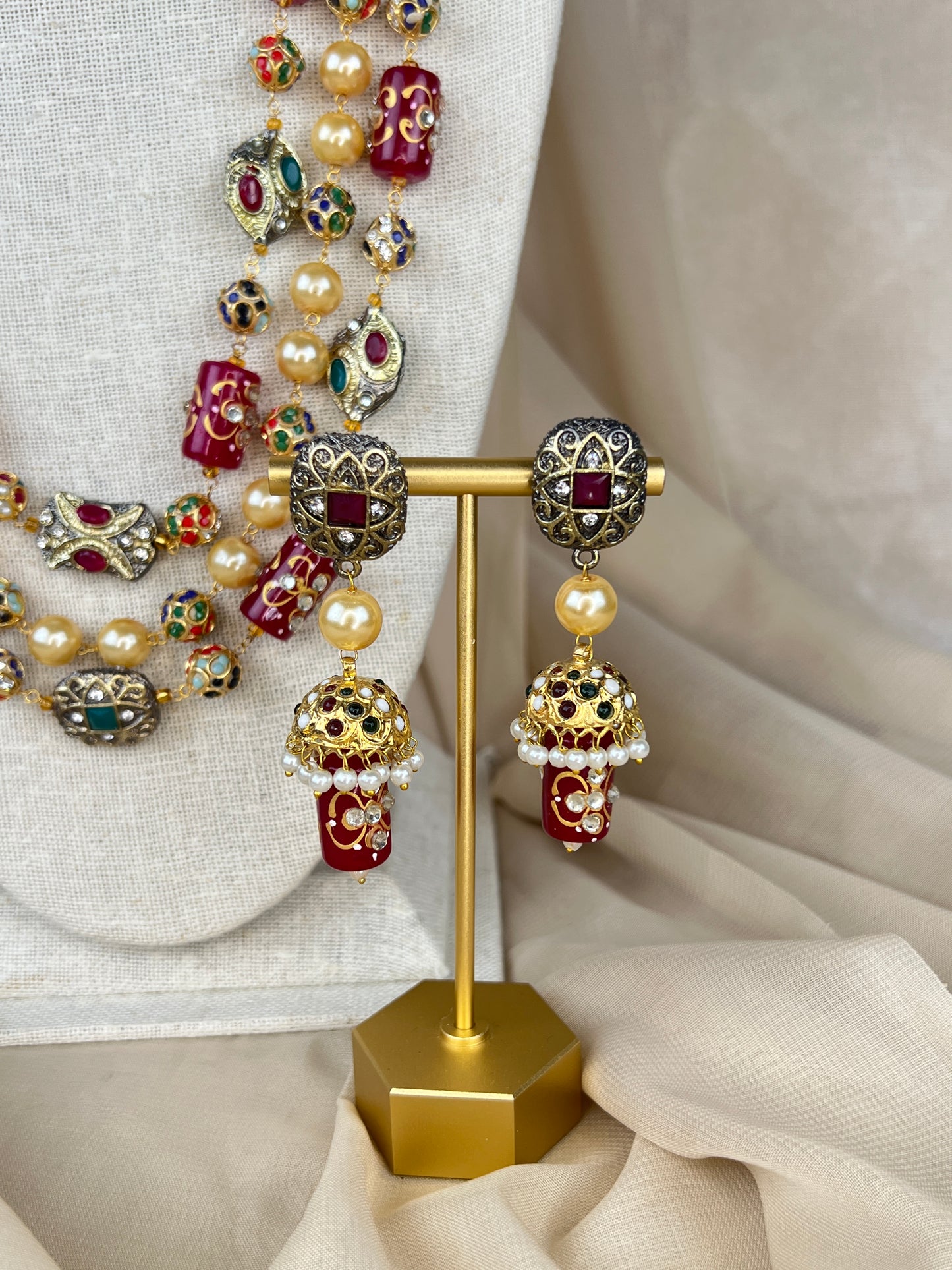 Pearl Kundan Layer Mala | Haar | Neckace Set
