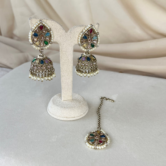 Jhumka Earring & Tikka Set