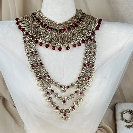 Maroon Full Bridal Set