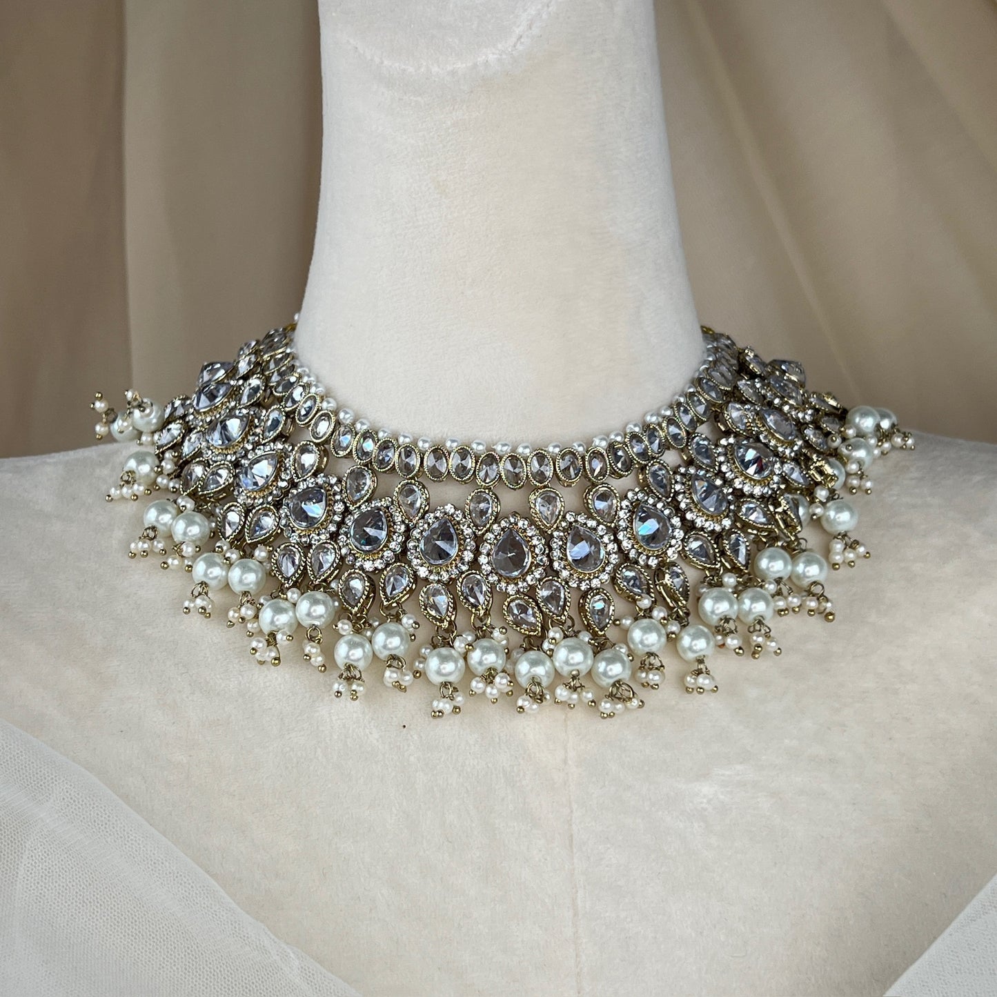 Polki Semi Bridal Choker Set