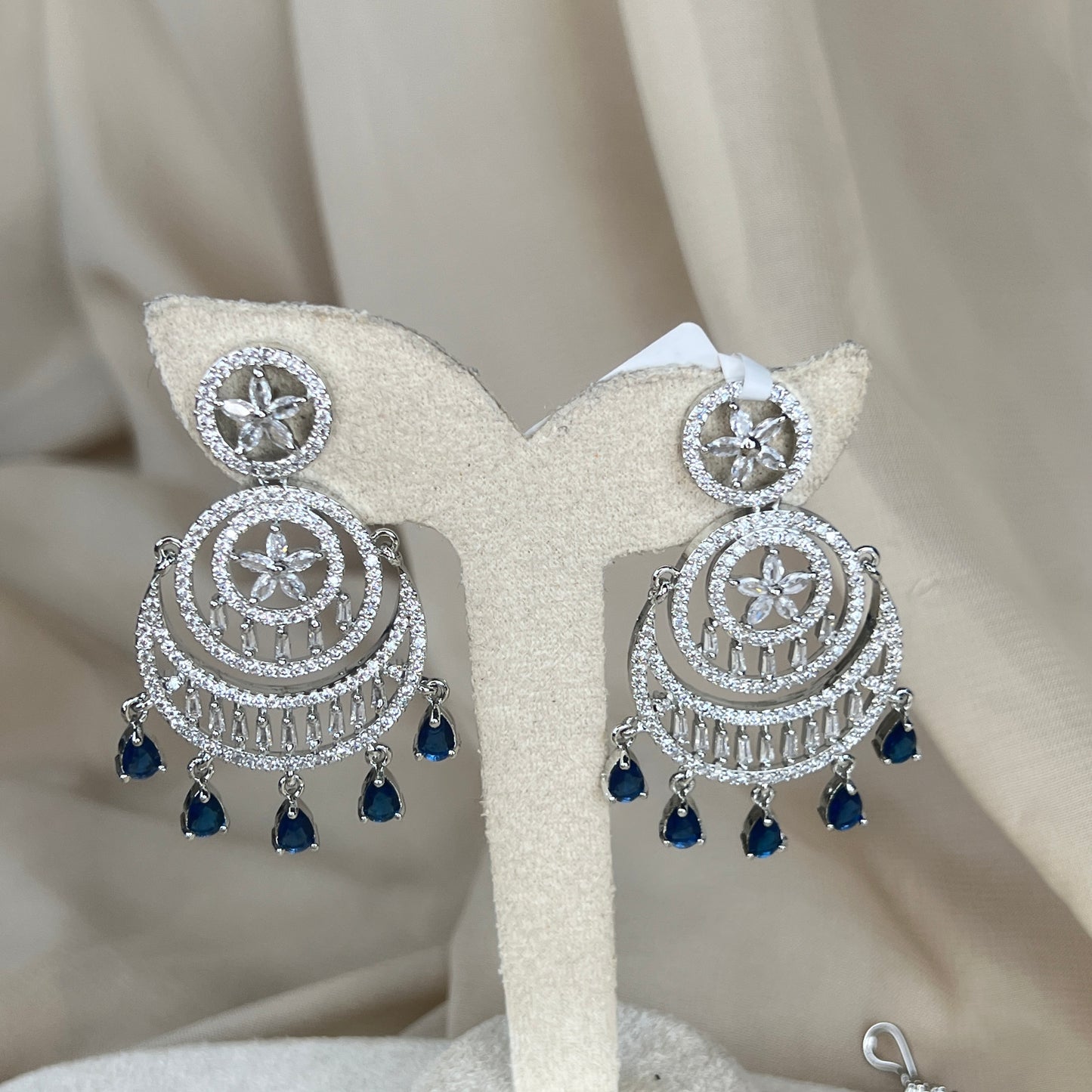 American Diamond | AD | Earring and Tikka Set