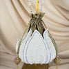 Beaded Lotus Shaped Potli | Purse