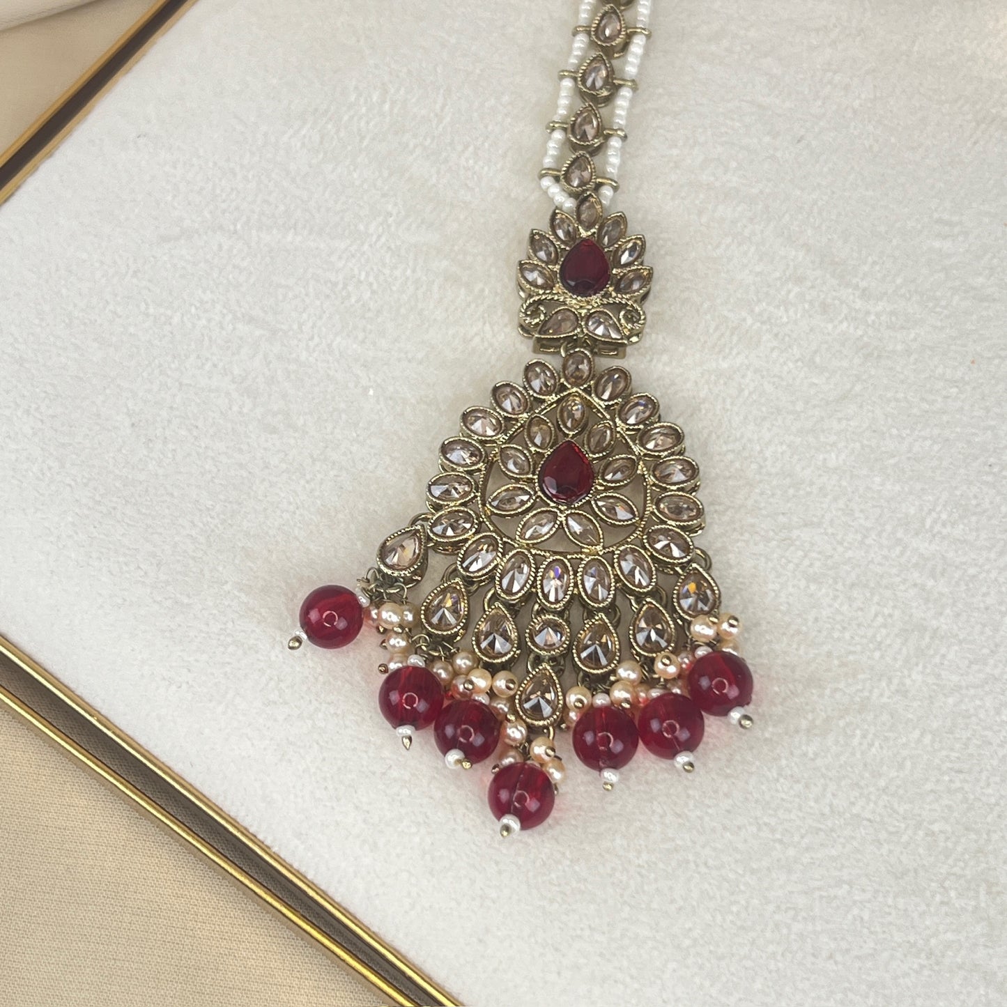 Large Semi Bridal Choker Bib Set