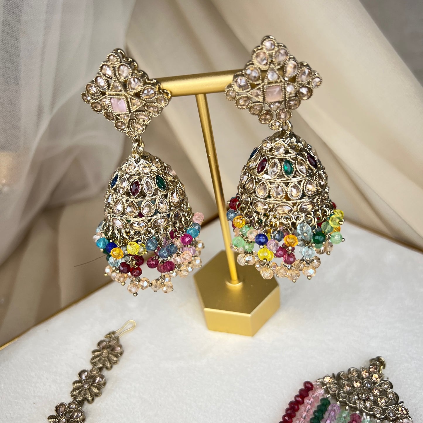 Pakistani Style Semi Bridal Set w/Jhoomar