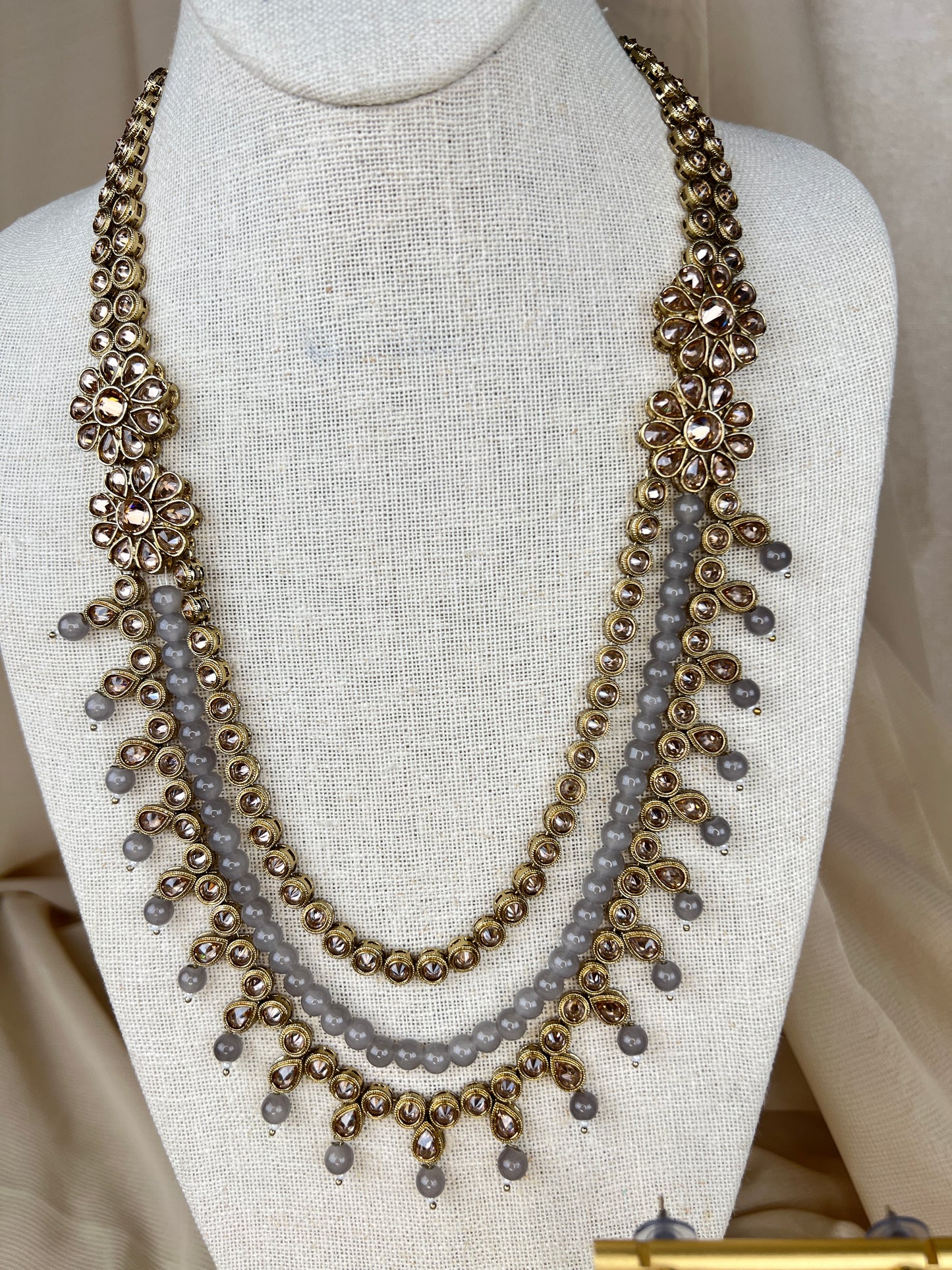 Polki Layer Mala | Haar | Necklace Set