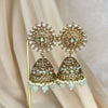 Statement Jhumka Polki Earrings