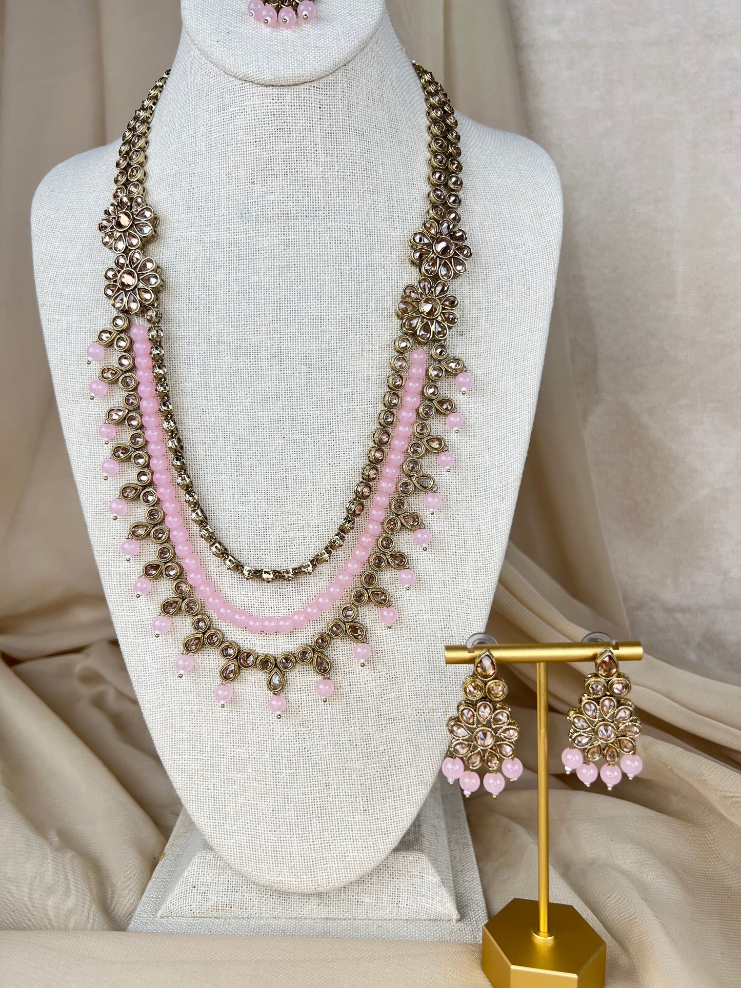 Polki Layer Mala | Haar | Necklace Set