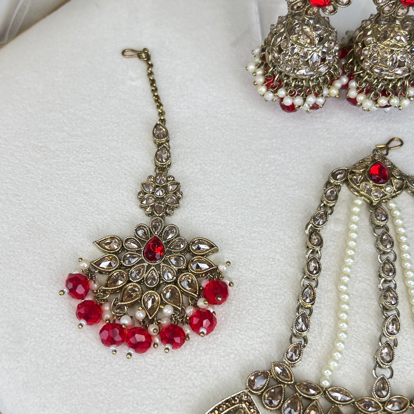 Double Choker Semi Bridal Set