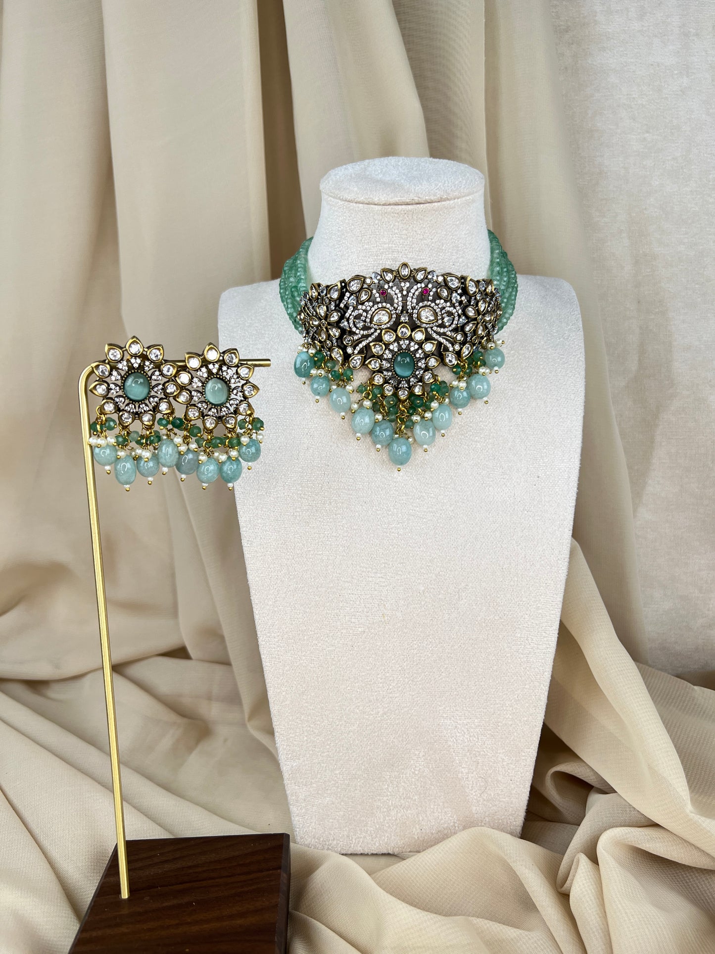Victorian Kundan Choker Set