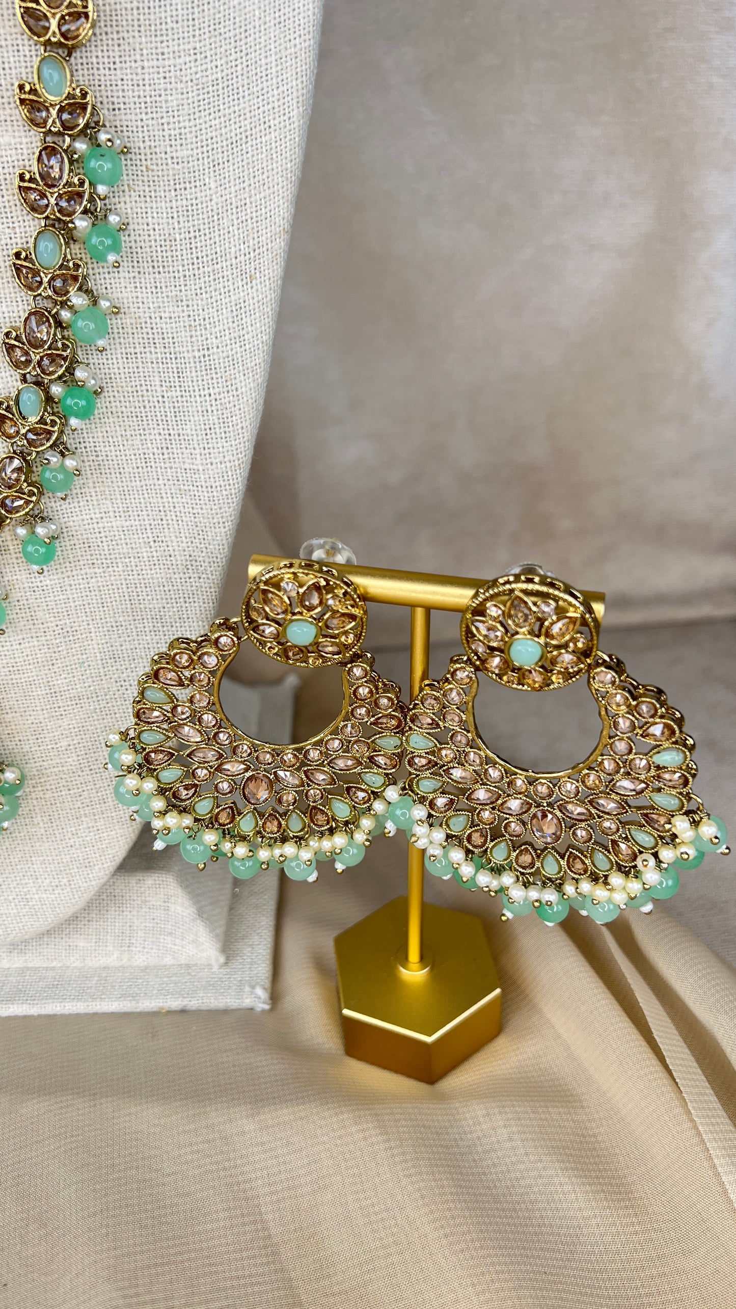 Polki Rani Haar | Mala | Long Necklace Set
