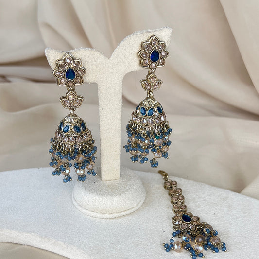 Dainty Jhumka Earring & Tikka Set
