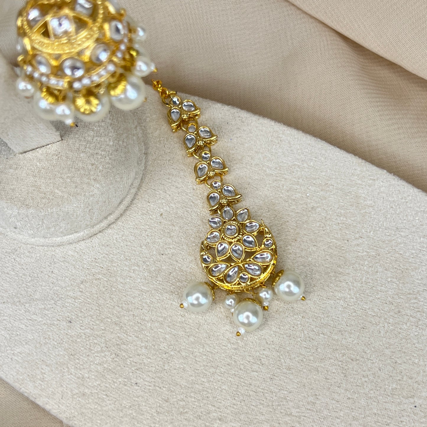 Dainty Jhumka Earring & Tikka Set