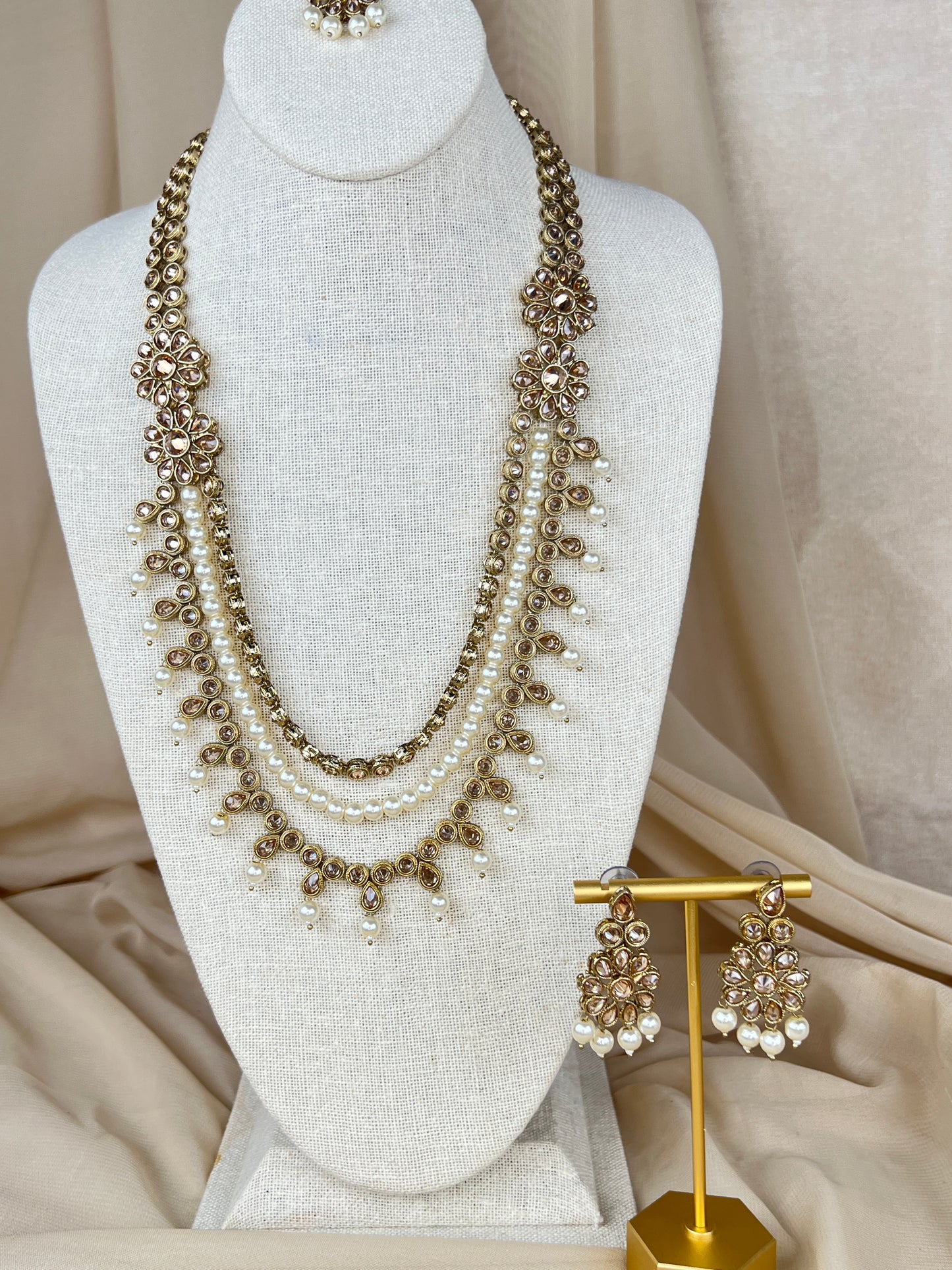 Polki Layer Mala | Haar | Necklace Set