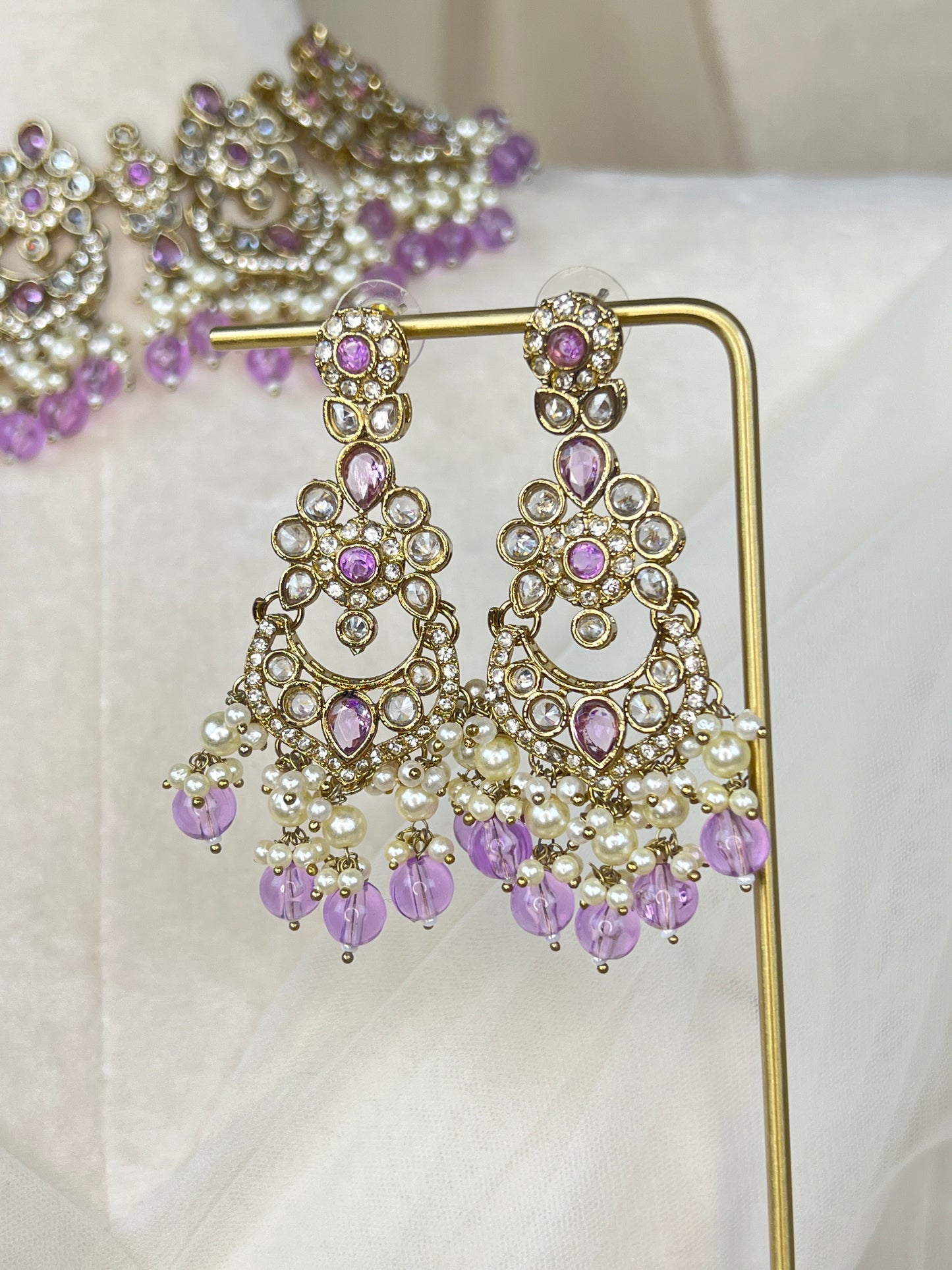Polki Diamond Semi Bridal Set