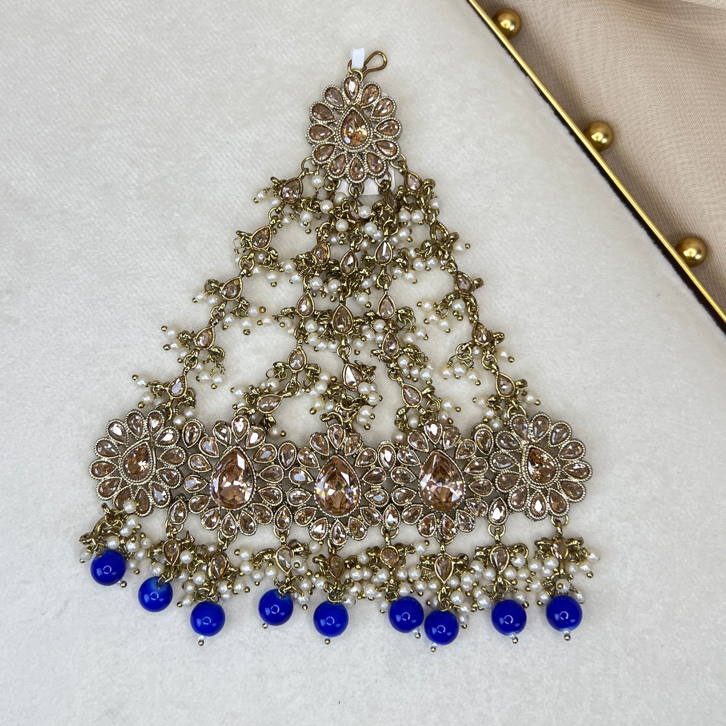Oversize Side Tikka Headpiece | Jhoomar | Japta | Passa