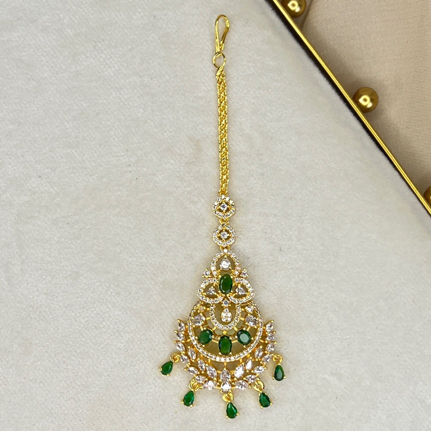 American Diamond | AD | Gold Tikka