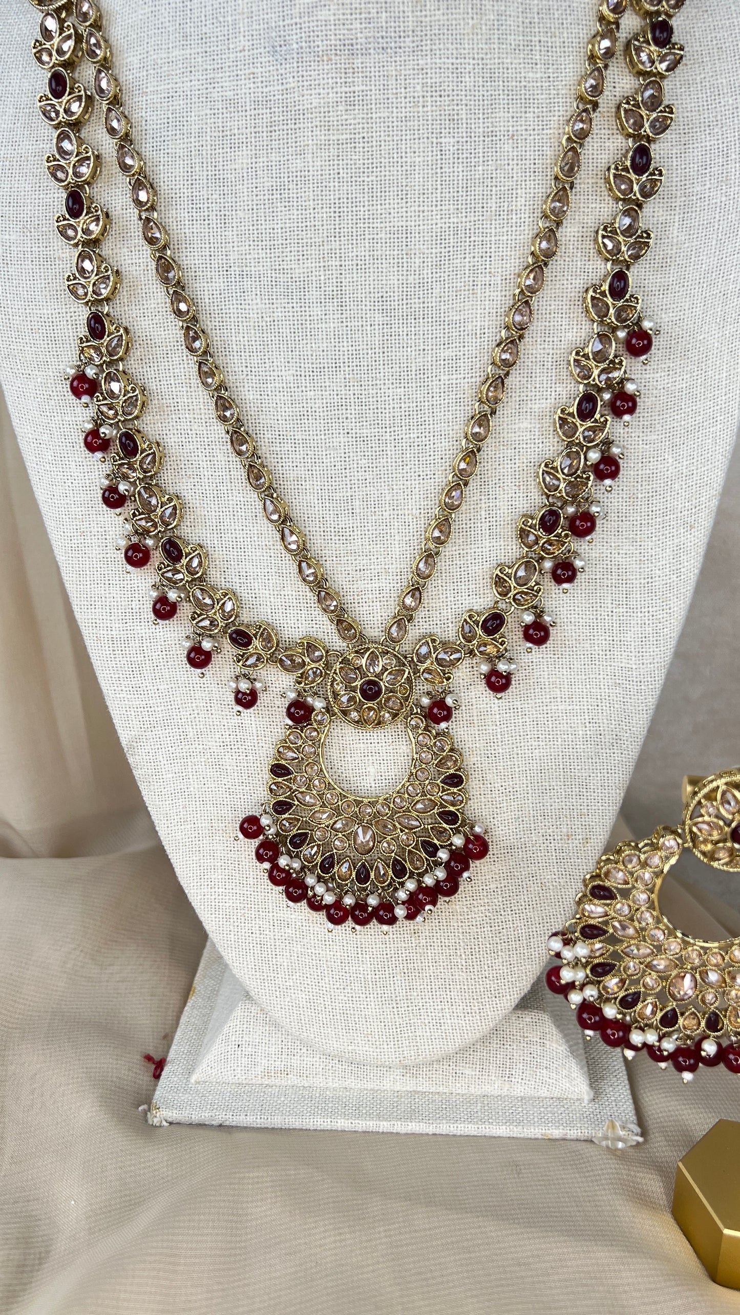 Polki Rani Haar | Mala | Long Necklace Set