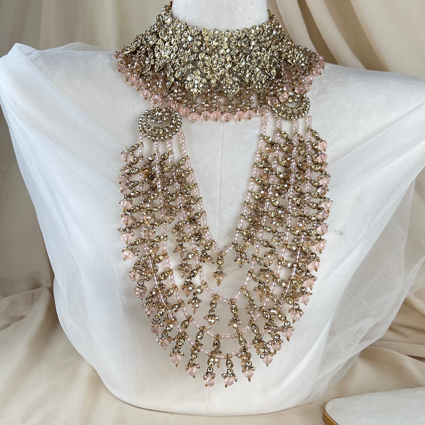 Long Layered Mala Full Bridal Set