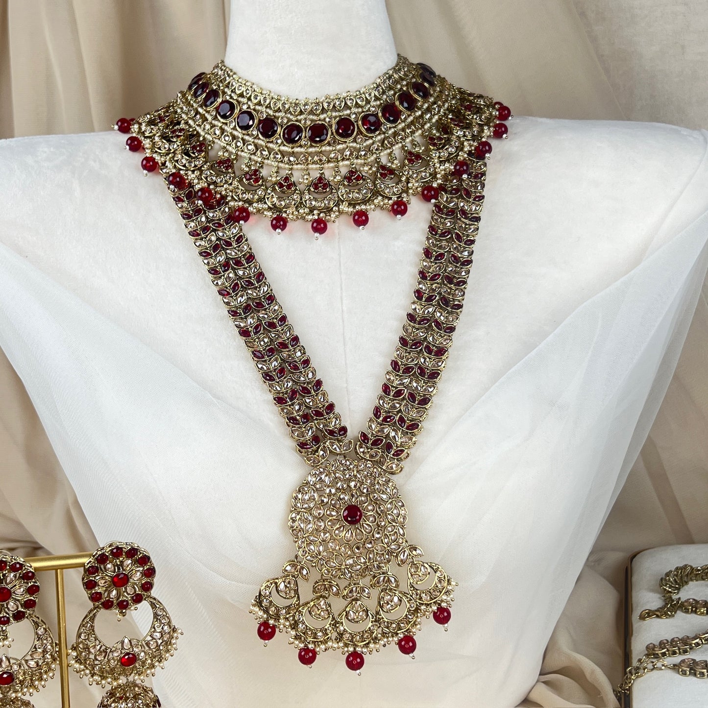 Maroon Full Bridal Set