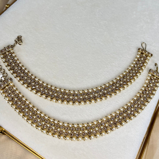 Polki Kundan Payal | Anklet