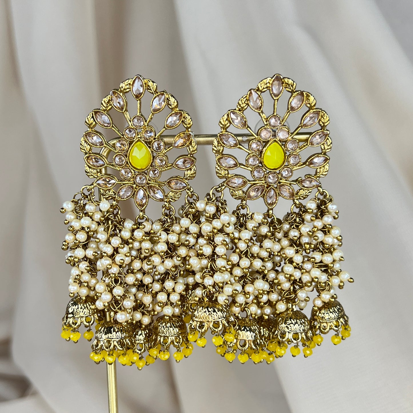 Polki Jhumka Earrings