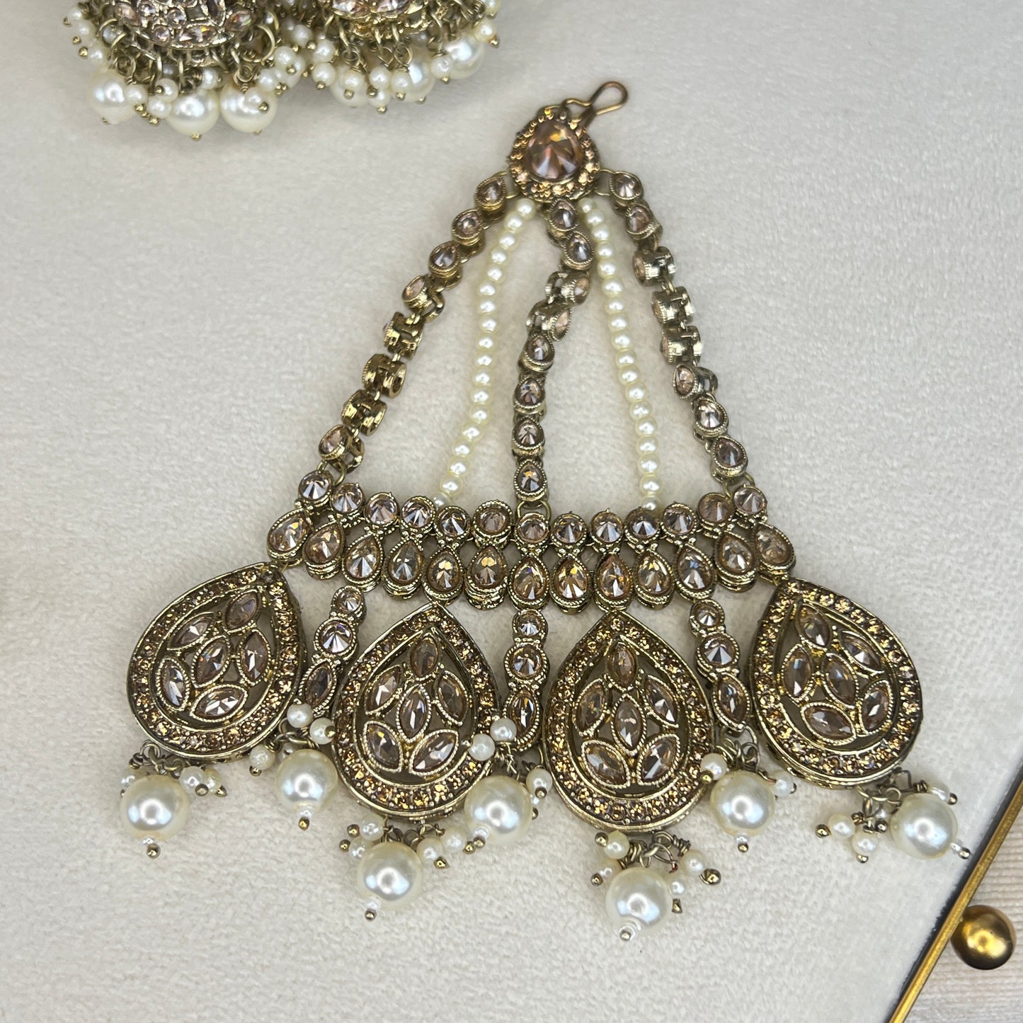 Double Choker Semi Bridal Set