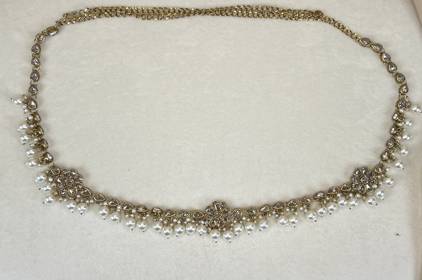 Flower Pearl Hip Chain | Waist Chain | Kamarbandh | Kamar Patta