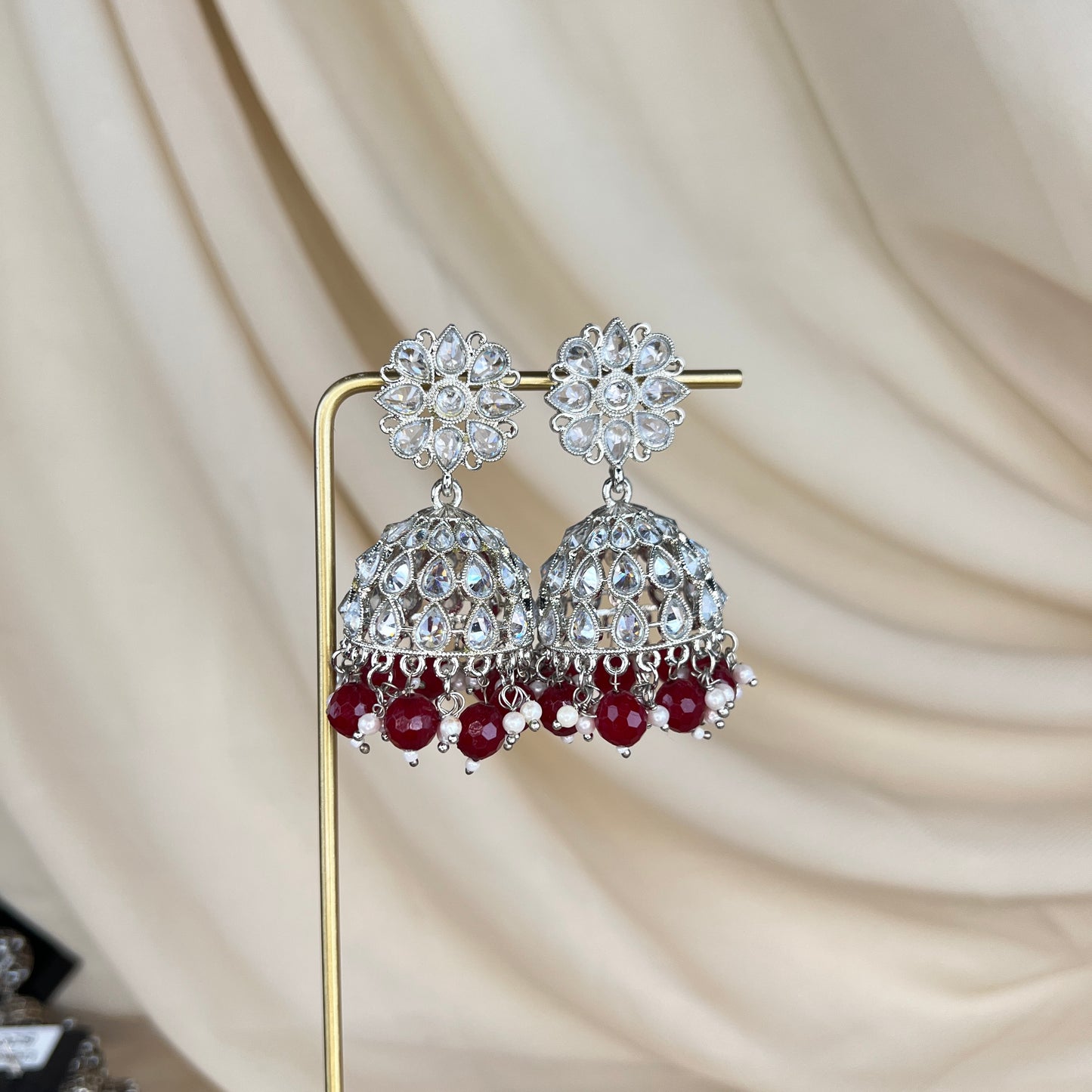 Polki Jhumka Earrings