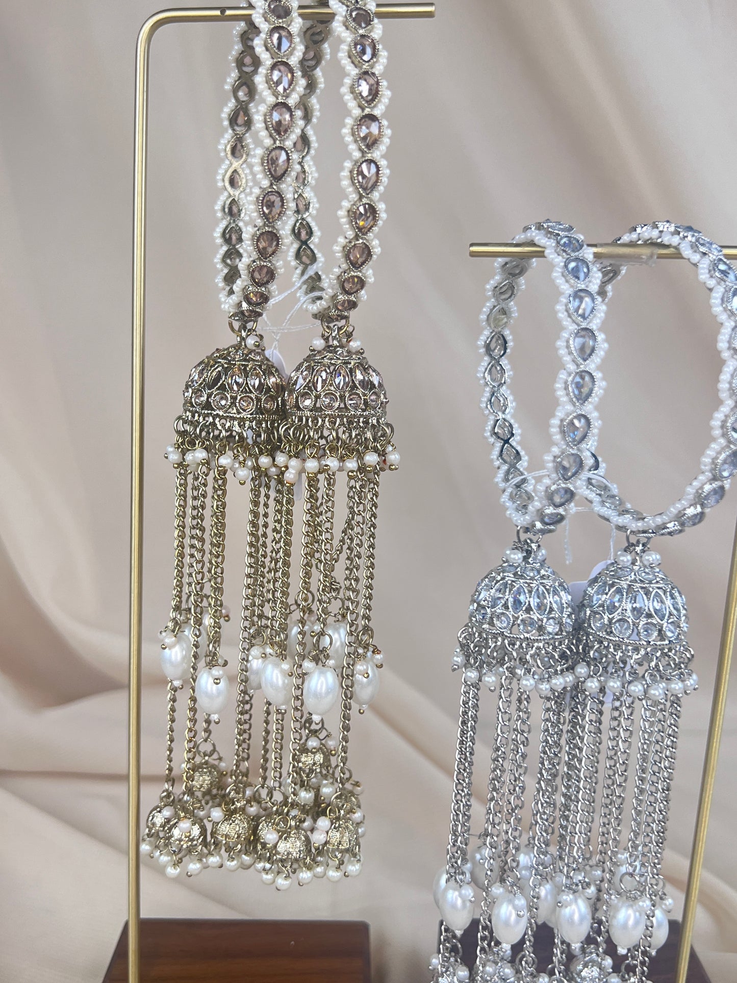 Polki Jhumka | Kaleera Pearl Bangle