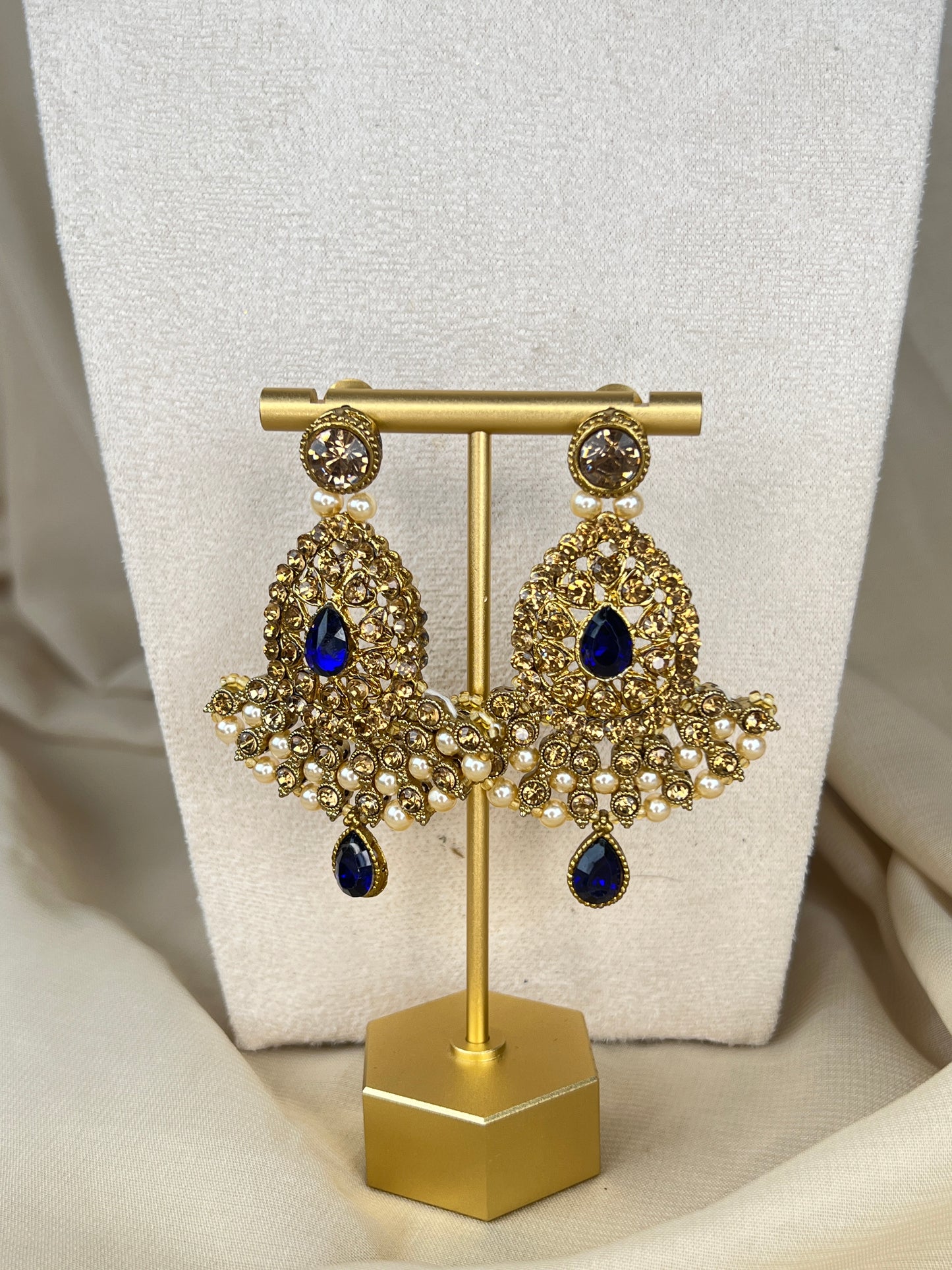 Gold Choker with Earring & Tikka