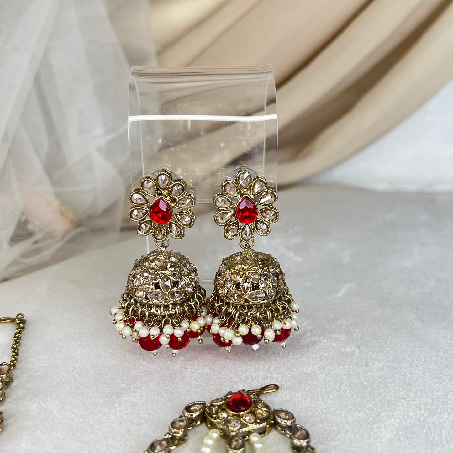 Double Choker Semi Bridal Set