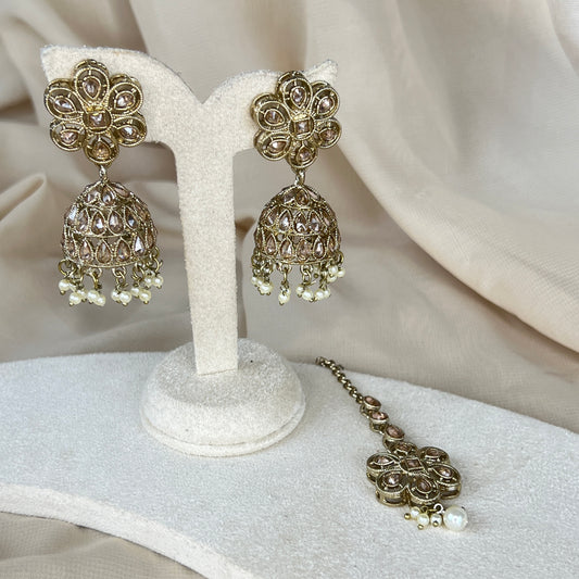 Jhumka Earring and Tikka Set