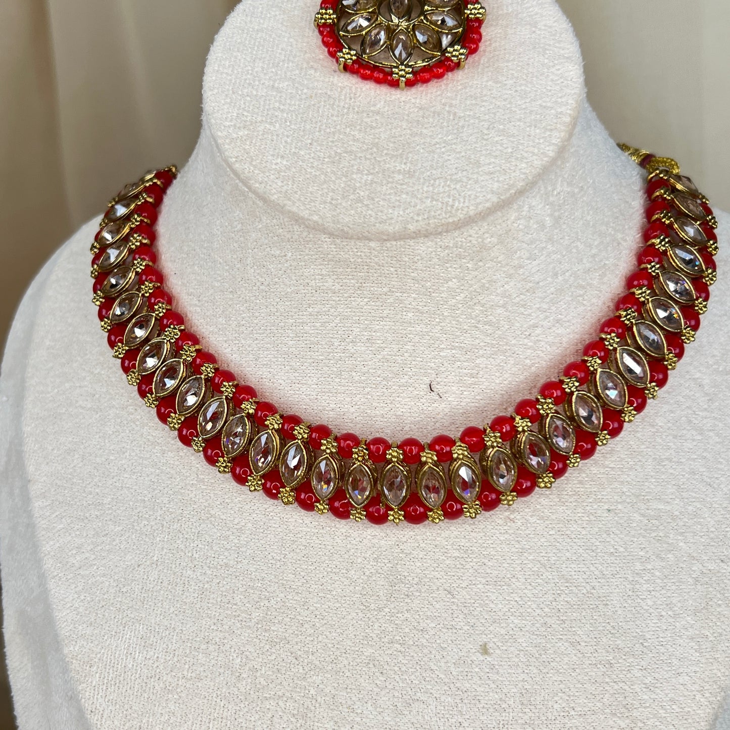 Dainty Necklace Set with Studs