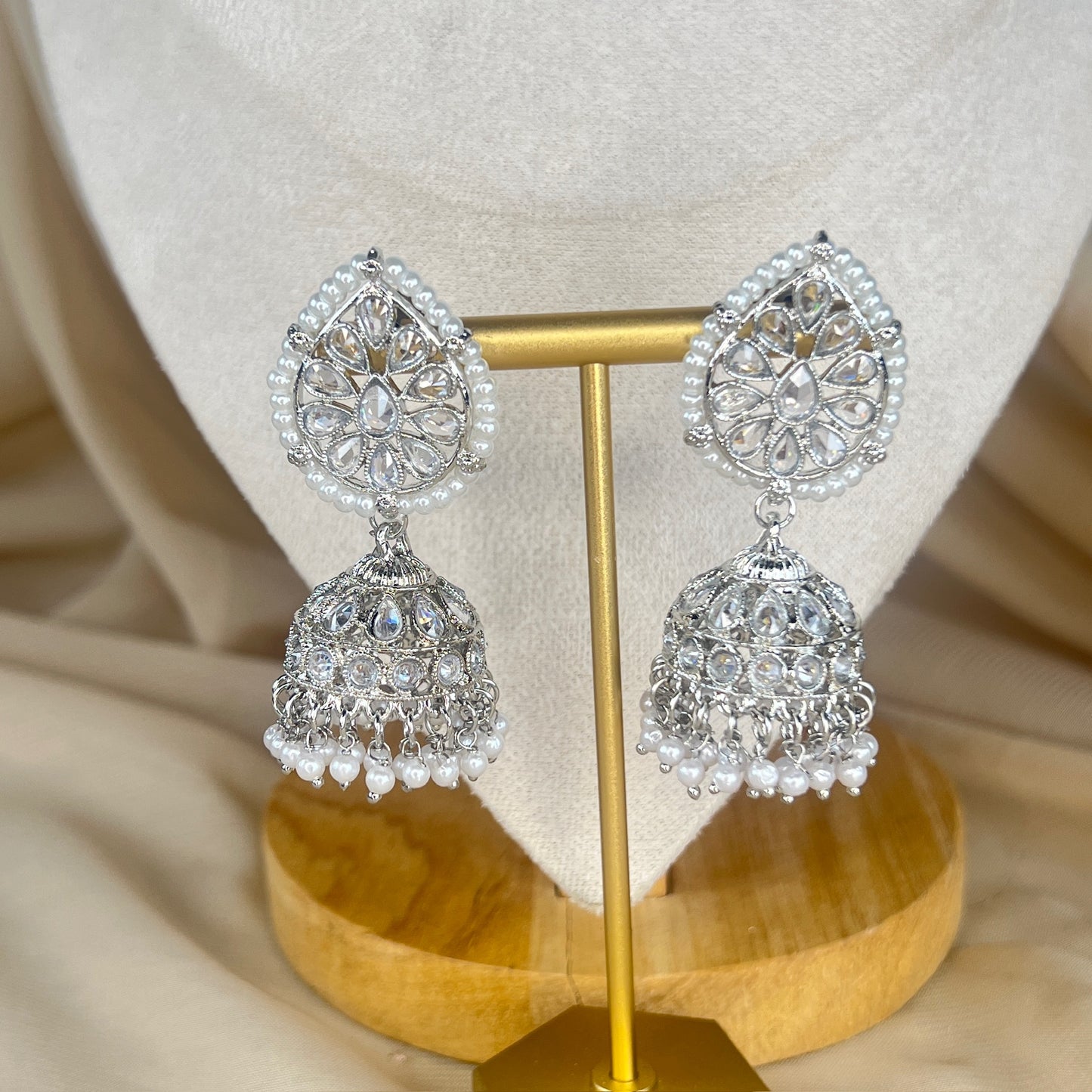 Dainty Necklace | Choker set w/Jhumka Earrings