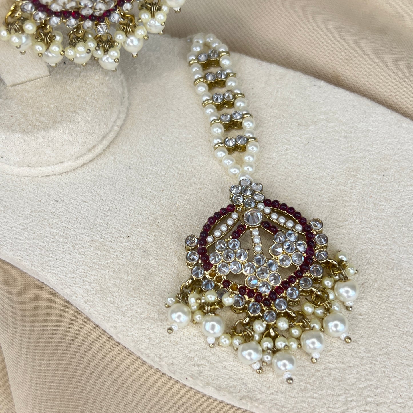 Nauratan Earring & Tikka Set