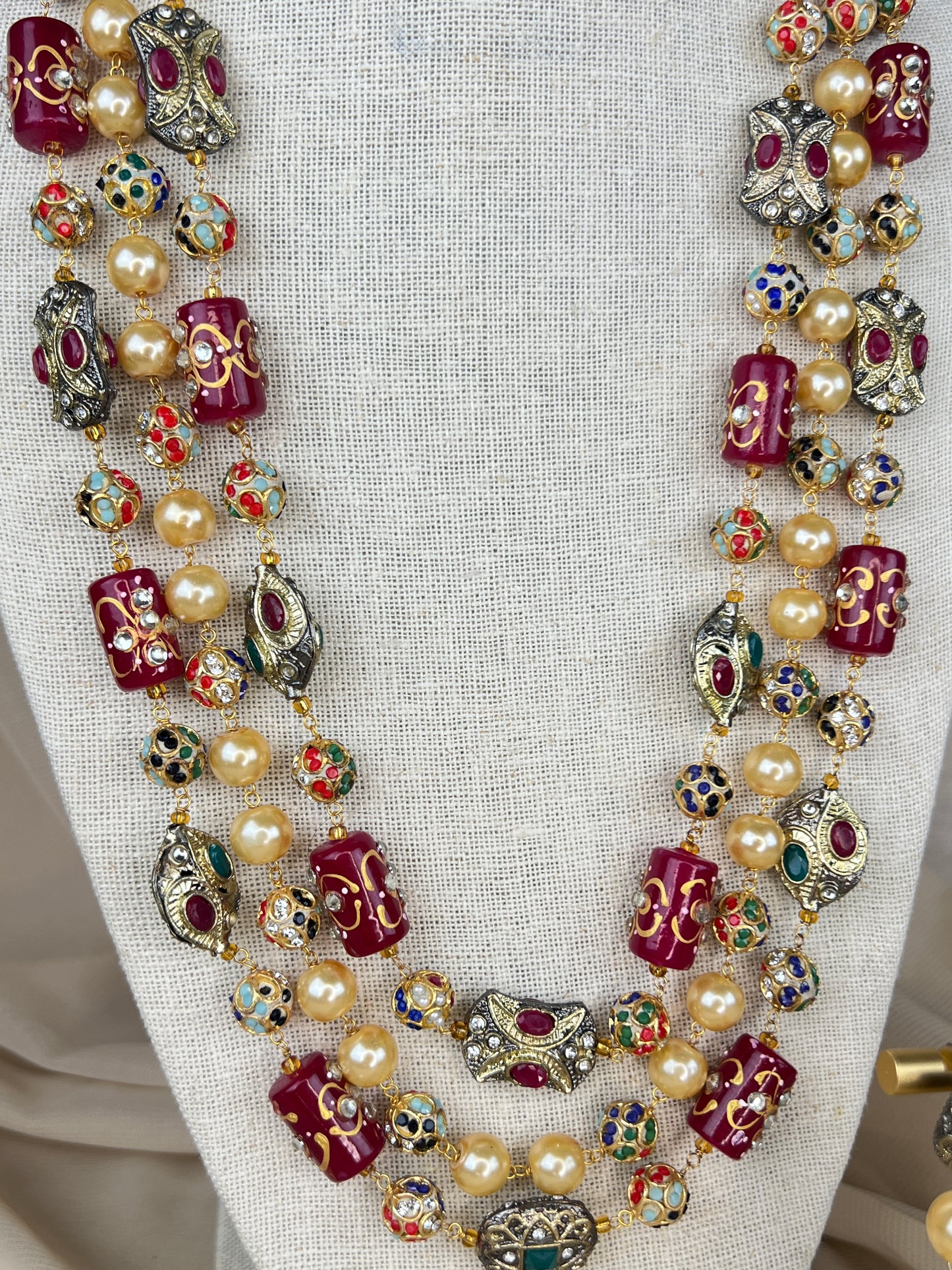 Pearl Kundan Layer Mala | Haar | Neckace Set