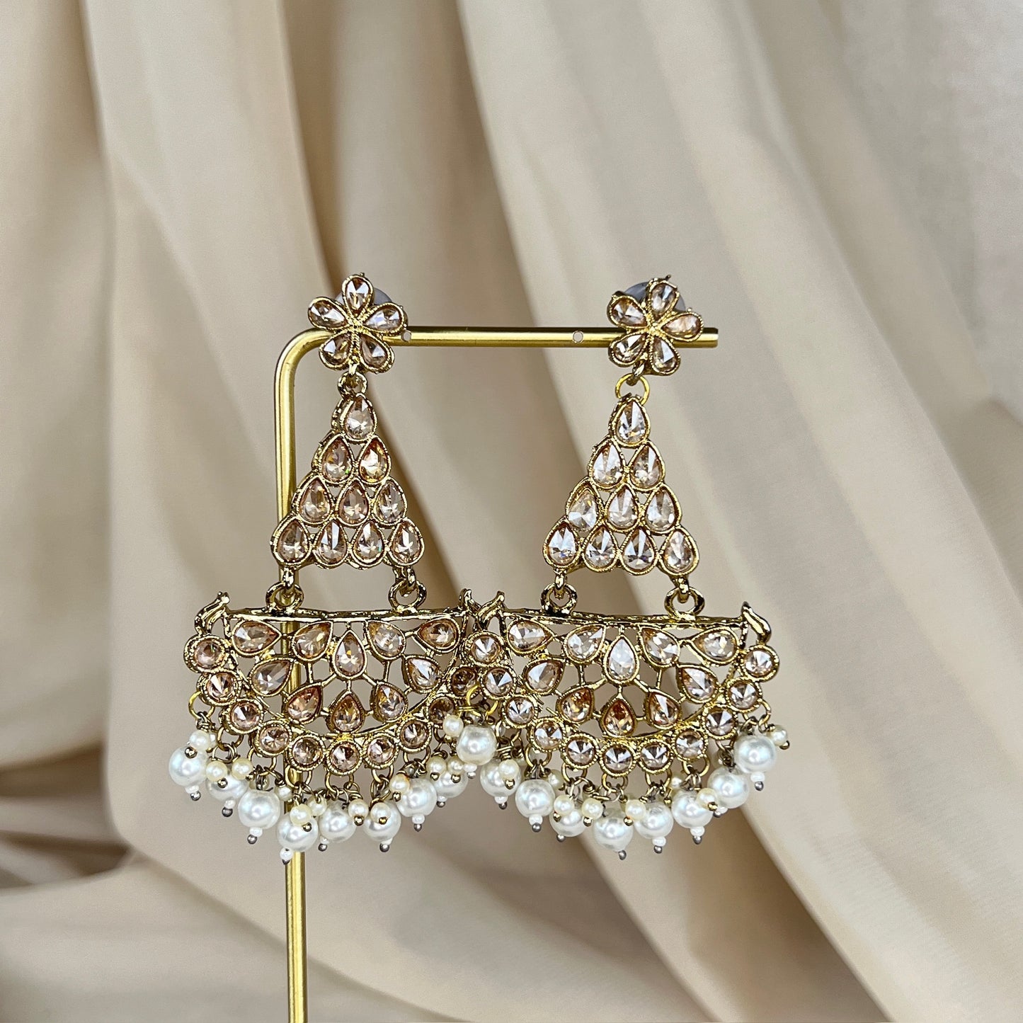 Polki Chandelier Earrings
